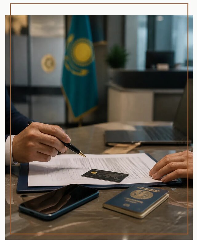 Открытие счета и банковской карты в Казахстане в Белой Калитве